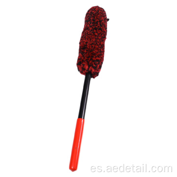 Cepillo de limpieza de fibra negra roja de cepillo automático.
